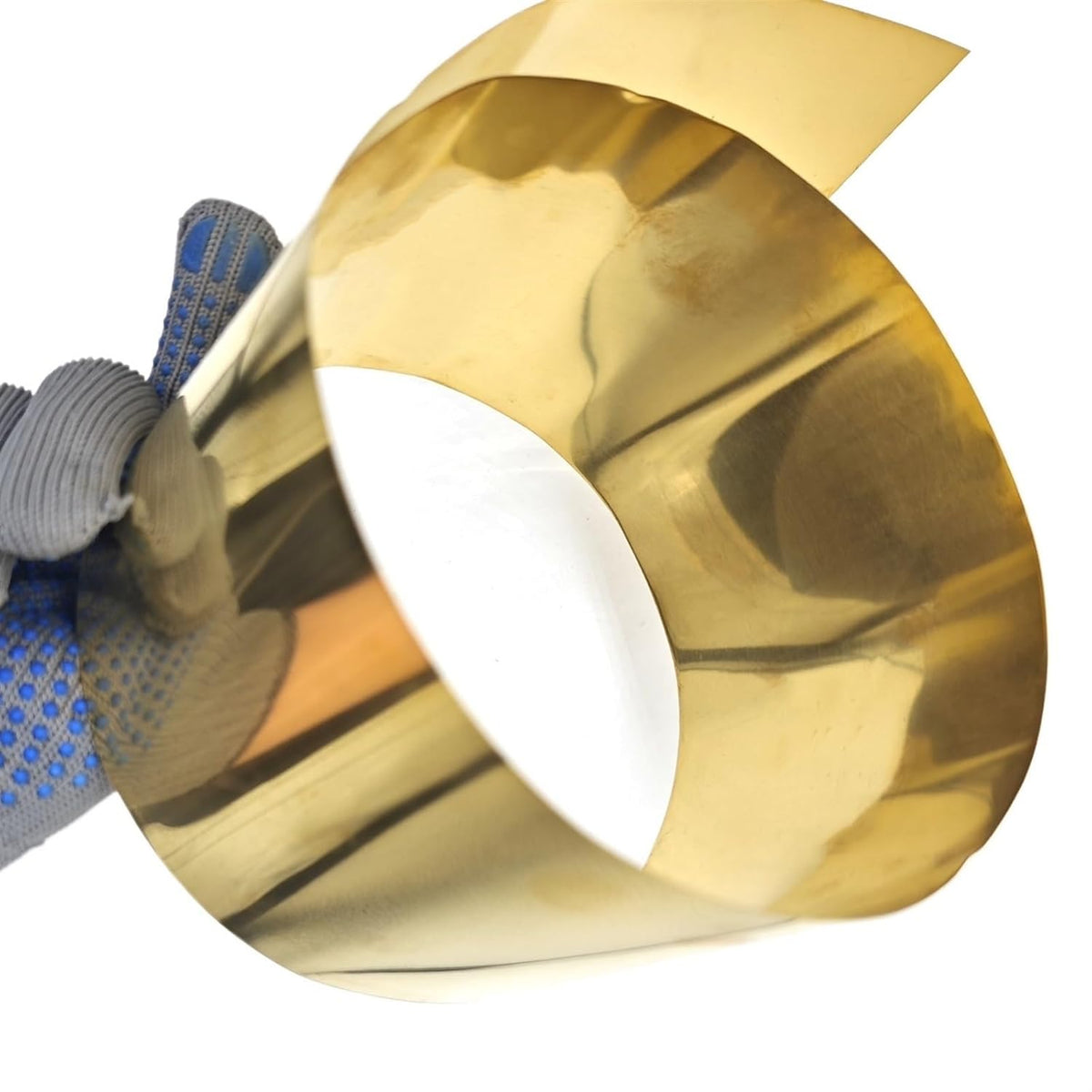 Thickness 0.2mm Thin Brass Strip Sheet Gold Film Brass roll Foil Plate H62 Width 20mm to 100mm 1 Meter Flash(0.2x50x1000mm)