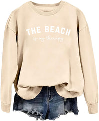 The Beach Is My Therapy Sweatshirt, Beach Sweatshirt Women