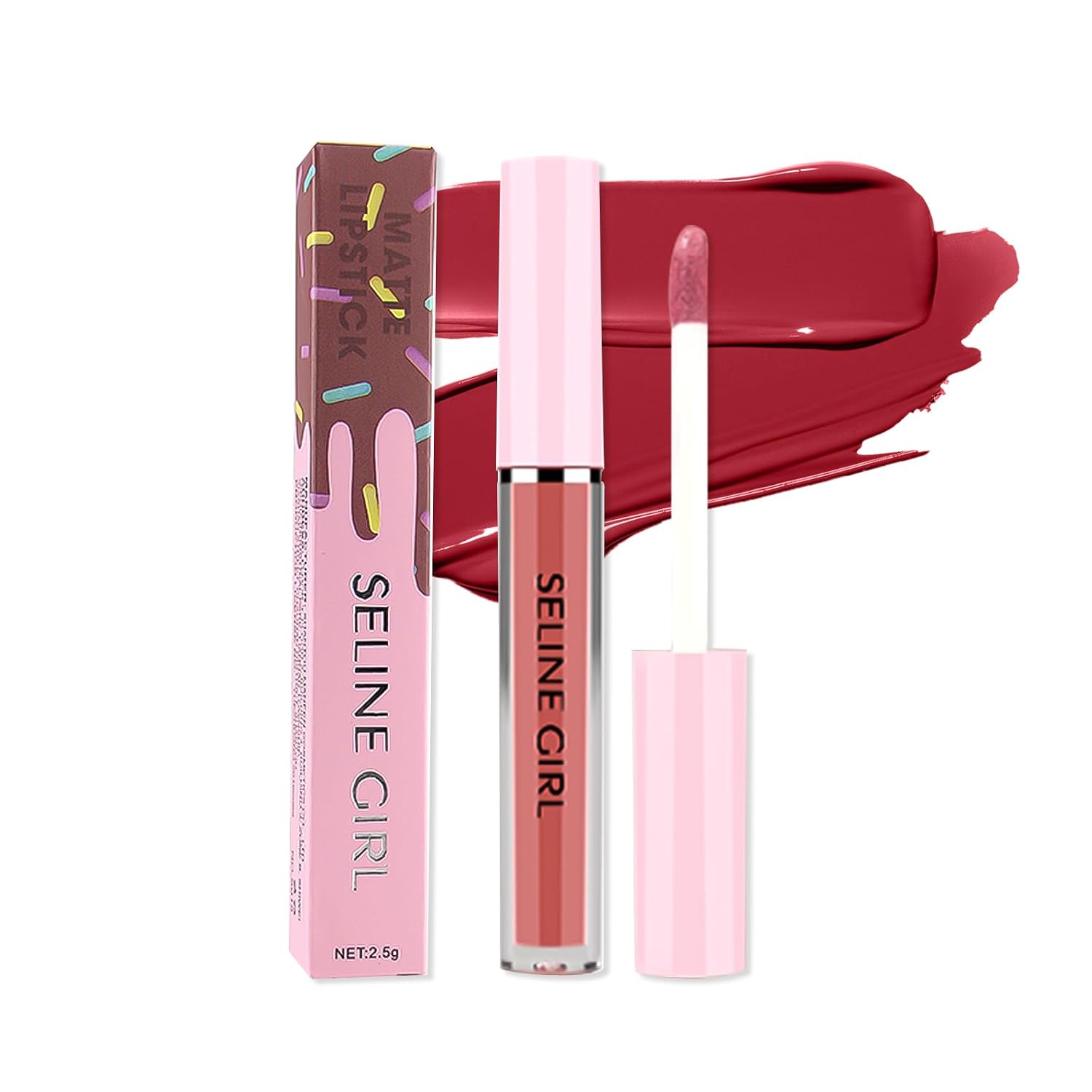 Matte Lip Gloss, Lip Gloss Silky Smooth Finish, Lipgloss Makeup Colorful and Creamy Texture, Lipstick for Every Occasion, Lip Oil Moisturizing and Hydrated #09