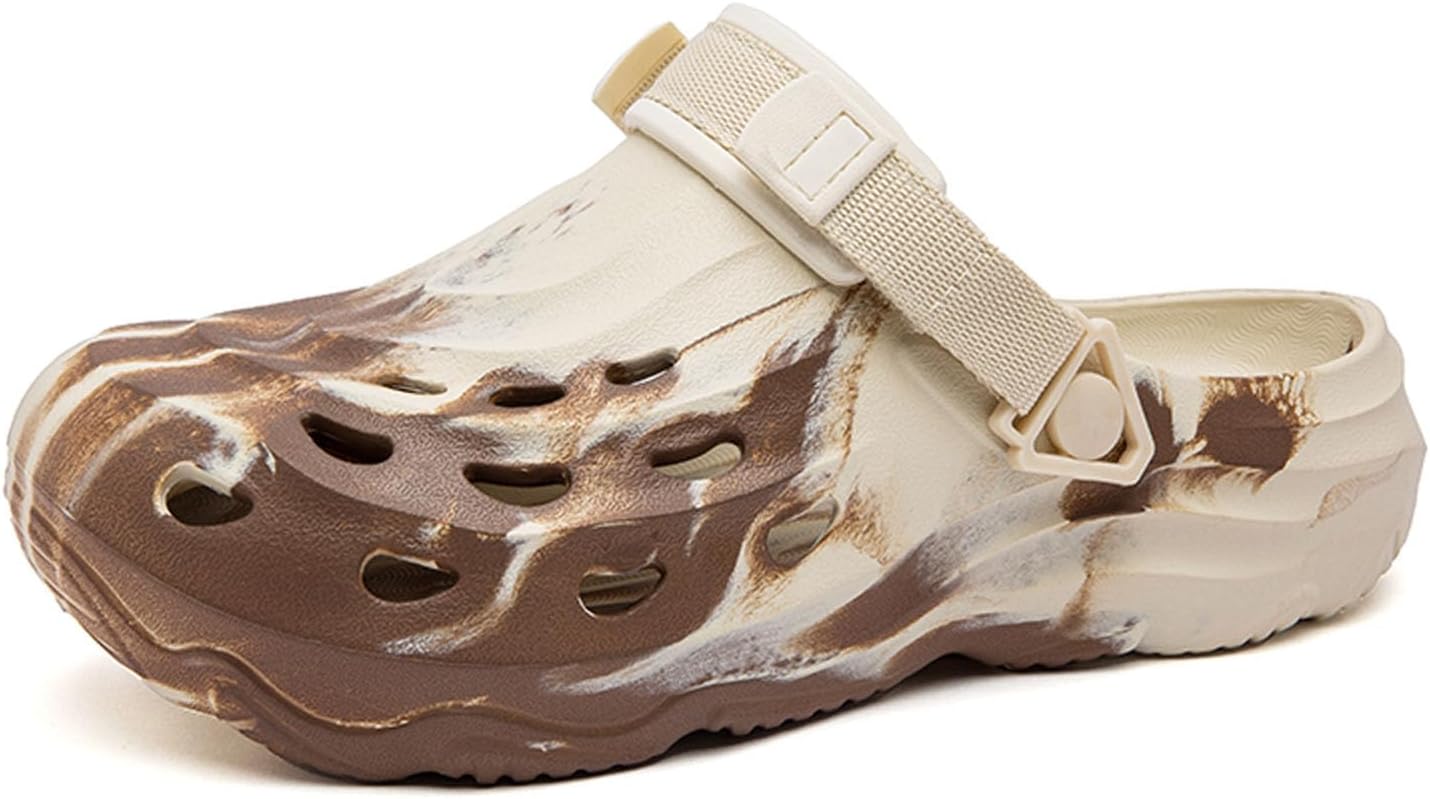 ihinzry Garden Clogs for Unisex Comfortable Slip on Mules Outdoor Non Slip Sandals Waterproof Lightweight Summer Slippers Water Shower Shoes with Adjustable Back Strap for Work Nursing