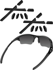 Bwake Replacement Rubber Kit Earsocks and Nose Pads for Oakley Half Jacket/Half Jacket XLJ Sunglasses - Black