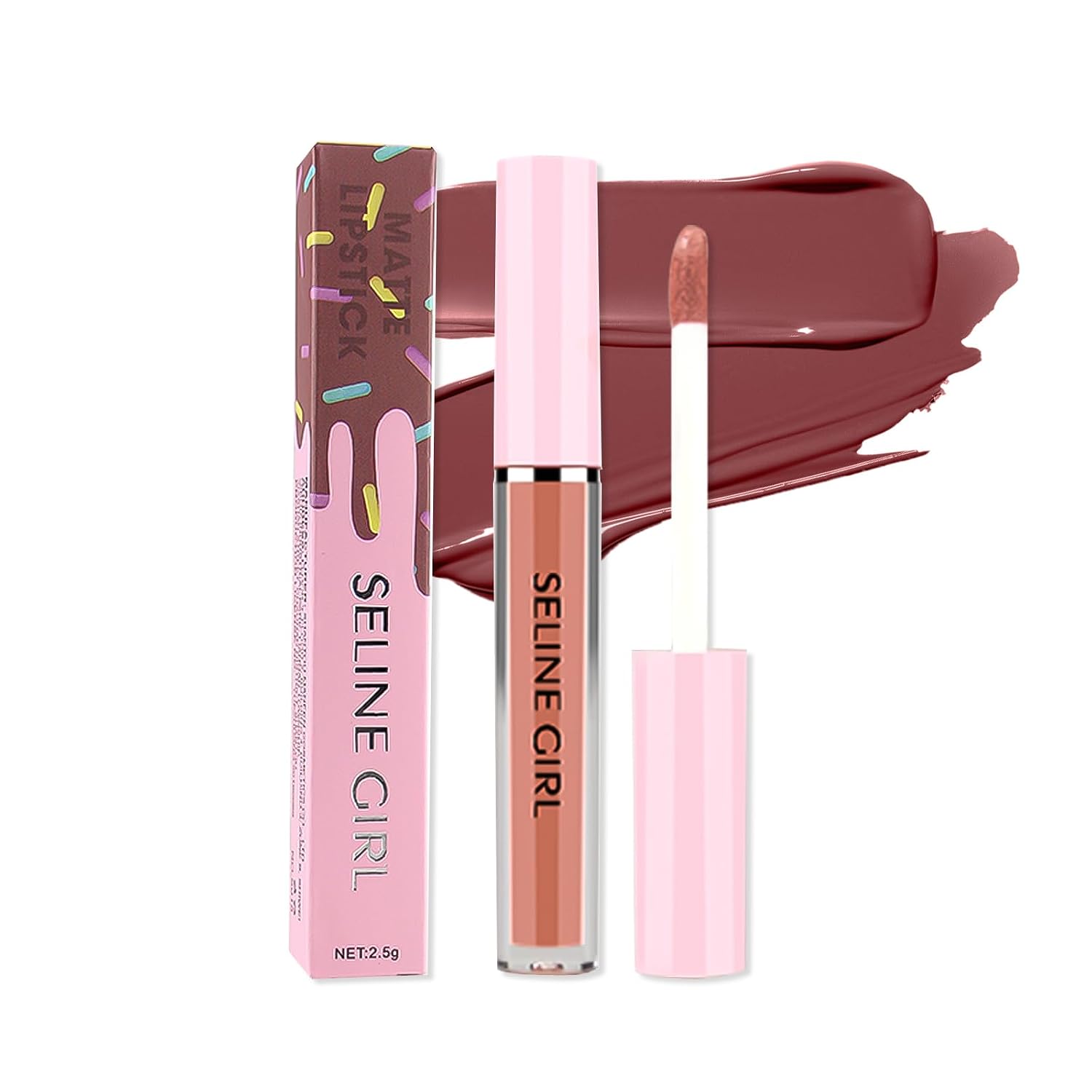 Matte Lip Gloss, Lip Gloss Silky Smooth Finish, Lipgloss Makeup Colorful and Creamy Texture, Lipstick for Every Occasion, Lip Oil Moisturizing and Hydrated #09