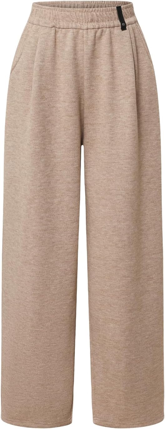 Women's Comfortable High-Waisted Loose Pants, Elastic Waistband Loose Fashionable Pants