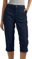 Capris for Women Dressy Casual Summer Elastic Waist Straight Leg Crop Pants Hiking Capri Joggers with Pockets