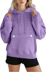 Womens Fleece Hoodies Oversized Long Sleeve Pullover Sweatshirts 2025 Fall Outfits Y2k Clothes Casual Cute Jackets