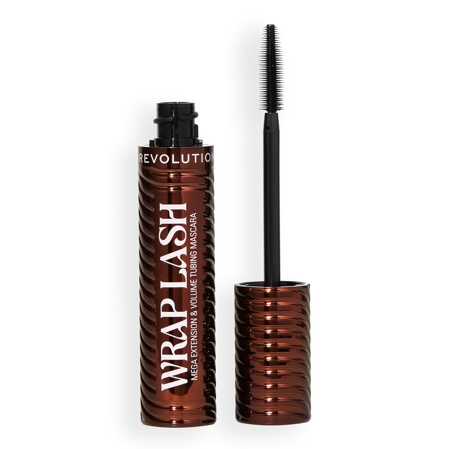 Revolution Beauty London, Wrap Lash Tubing Mascara, Smudge-Proof & Water-Resistant for Length & Volume, Vegan & Cruelty-Free, Black, 0.28 fl oz