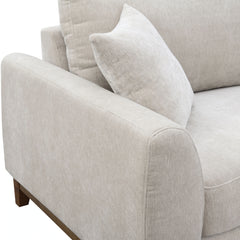 Furniture of America Lurek Mid Century Modern Chenille Loveseat