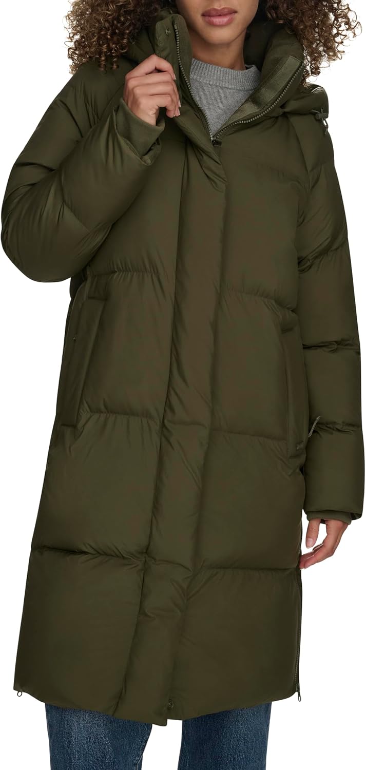 Levi's womens Cloud Puff Hooded Midlength Puffer Jacket