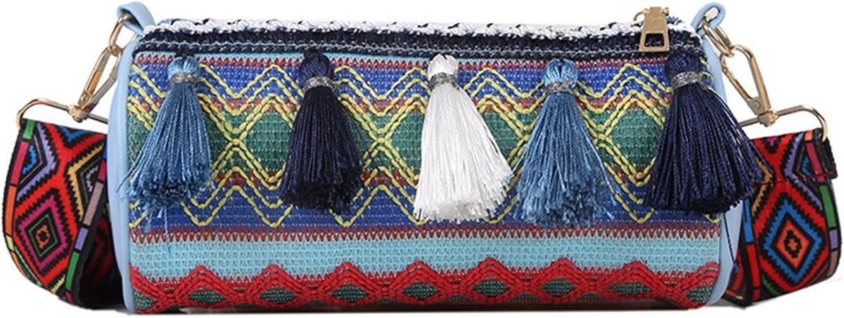 Women's Sling Crossbody Bag,cute Small hobo boho purses crossbody bags, Ethnic Style Shoulder Bag with Adjustable Strap