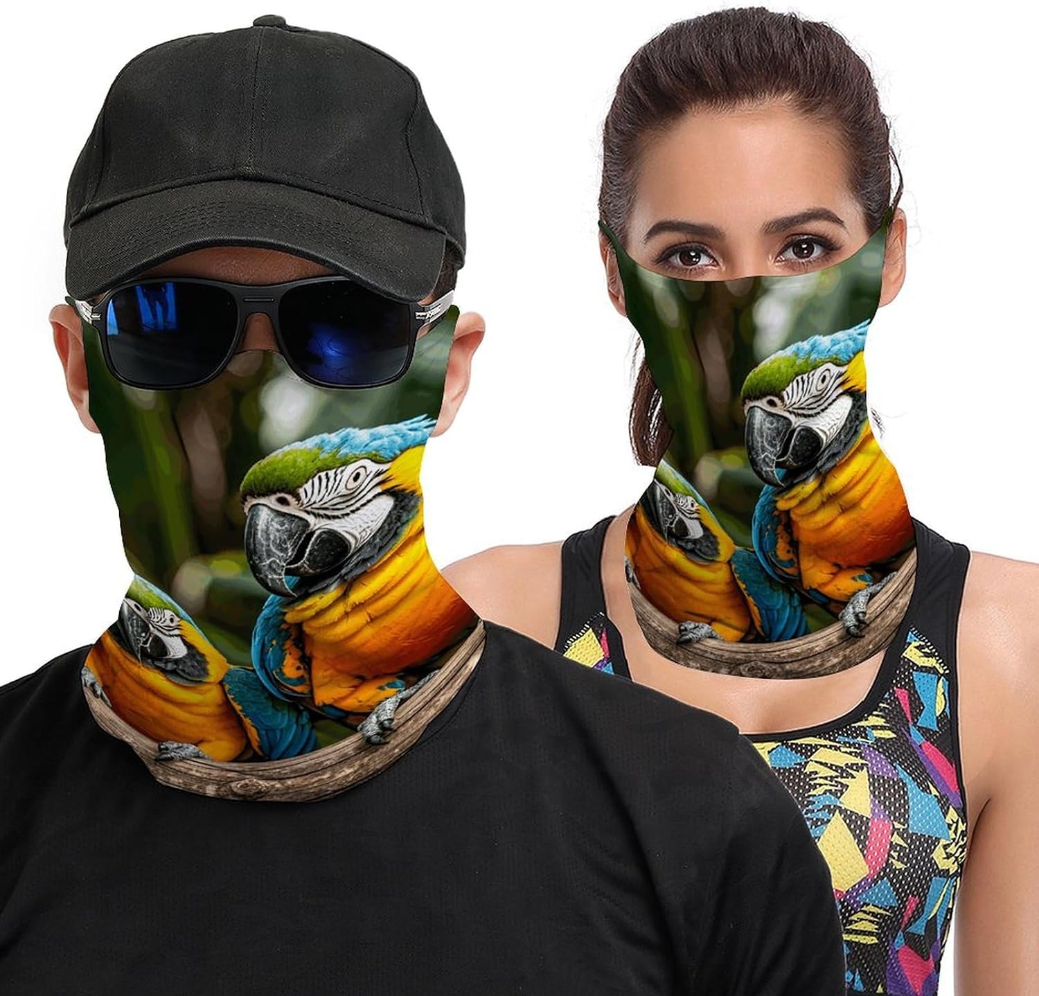 Windproof Face Mask Balaclava Head Scarf Fire And Water Phoenix Neck Gaiter for Outdoor Sports (All-Season Use)