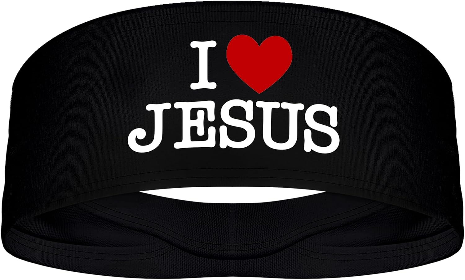 I Heart Jesus I Love Jesus 4" Wide Sports Tapered Stretch Headband Faith Christian Sweatband Head Sweat Band Running Football Soccer Accessories