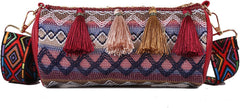 Women's Sling Crossbody Bag,cute Small hobo boho purses crossbody bags, Ethnic Style Shoulder Bag with Adjustable Strap
