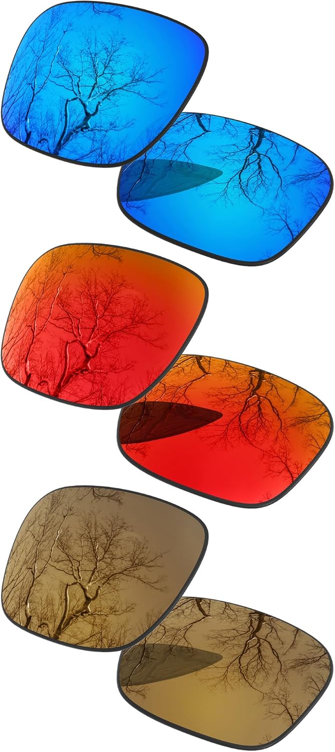 3 Pair Polarized Lens Replacement for Ray-Ban Meta Headliner RW4009 50mm Pack