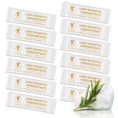 Lash Shampoo Concentrate Unscented Eyelash Cleanser Concentrate Pack 12 Bags Lash Wash Concentrate Foaming DIY Lash Foam Concentrate Eyelash Extensions Shampoo Travel Home Care Eyelash Supplies