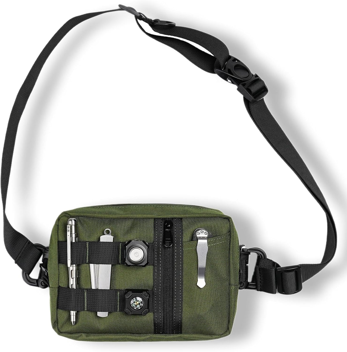 VIPERADE CHW2 Small EDC Shoulder Bag, Crossbody Sling Bag for Men, Waist Pack with Adjustable Strap