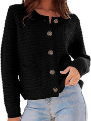 Cardigan Sweaters for Women Trendy Knit Sweater Casual Open Front Button Down Sweaters Long Sleeve Cardigans Outerwear