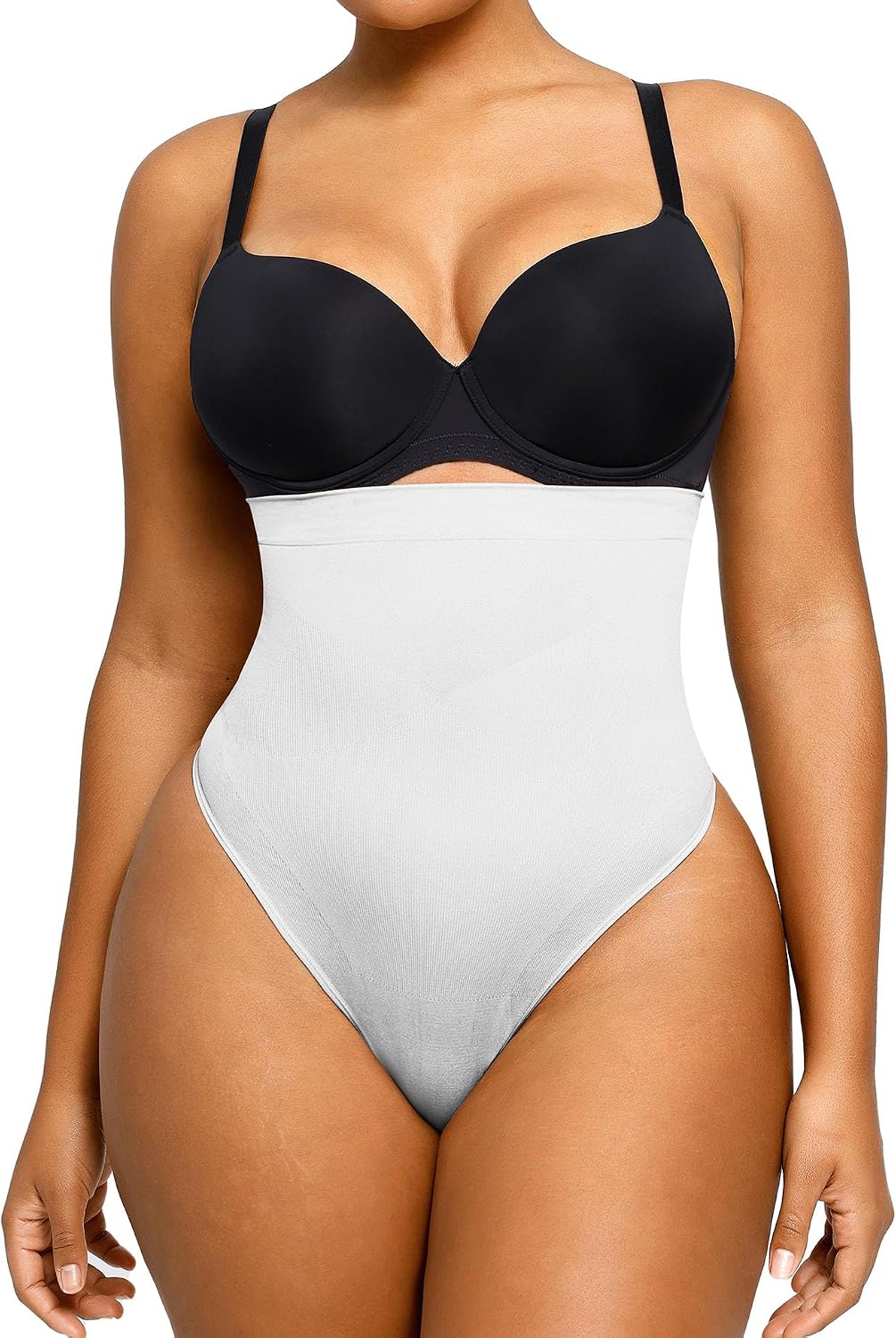 SHAPELLX Shapewear Tummy Control Seamless High Waisted Body Shaper Waist Slimming Thong Underwear Girdle Tummy Slimmer