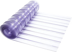 Awoco Clear-Flex II PVC Strip, 16" x 9ft, 0.229" Max Thick, Ribbed Scratch-Resistant Door Curtain for Warehouse, Walk-in Cooler Freezer, Energy-Saving, Made in USA by Aleco