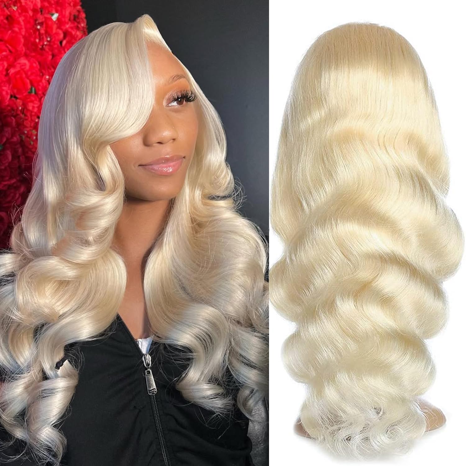 99J Burgundy Wig Human Hair 30inch 13x6 Deep Wave Lace Front Wigs Human Hair Glueless Wigs Human Hair Pre Plucked HD Transparent Lace Frontal Wigs for Black Women Deep Curly Red Colored Wig
