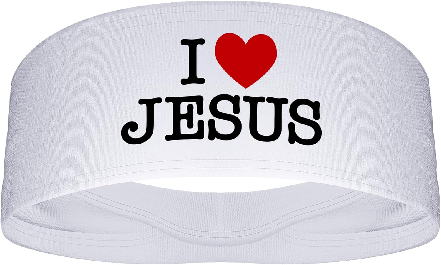 I Heart Jesus I Love Jesus 4" Wide Sports Tapered Stretch Headband Faith Christian Sweatband Head Sweat Band Running Football Soccer Accessories