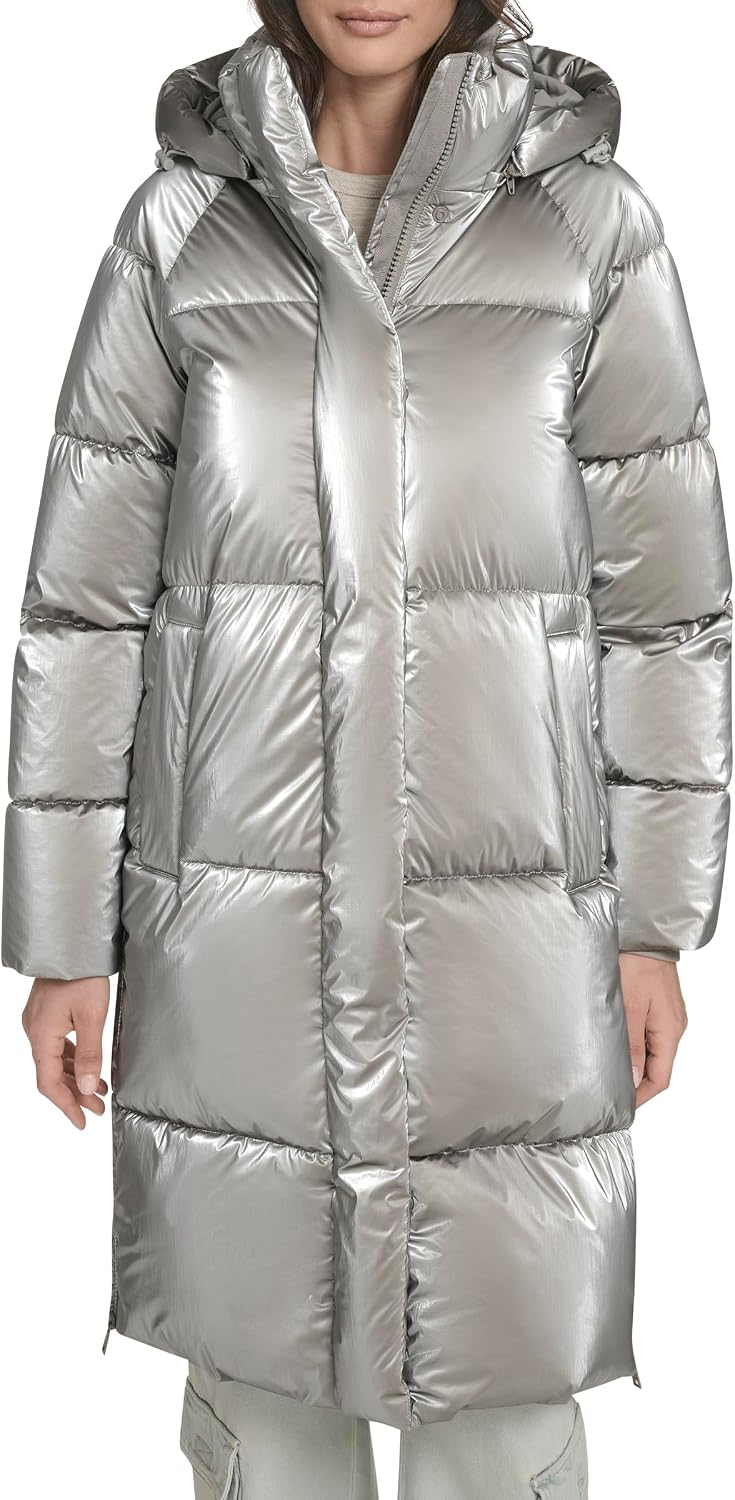 Levi's womens Cloud Puff Hooded Midlength Puffer Jacket