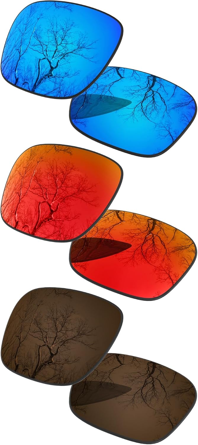 3 Pair Polarized Lens Replacement for Ray-Ban Meta Headliner RW4009 50mm Pack
