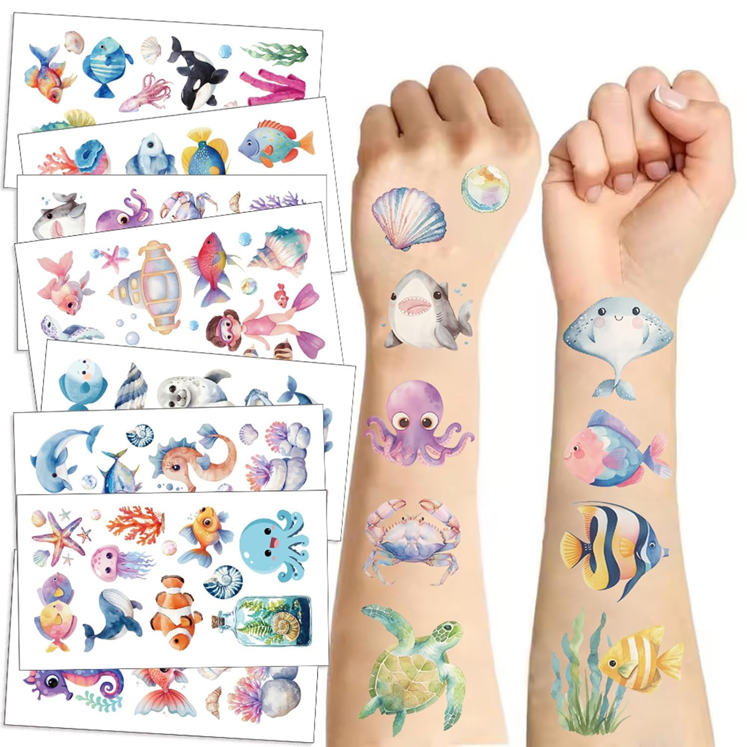 10 Sheets Basketball Temporary Tattoos Birthday Themed Party Supplies Decoration Favors Cartoon Cute Sticker for Kids Boys Home Activity Class Prizes Carnival Christmas Rewards (pink)