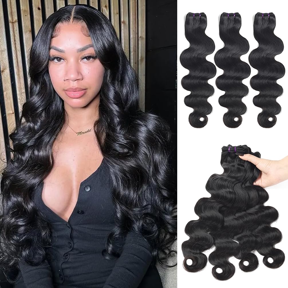 16A Vietnamese Body Wave Bundles Human Hair 22 24 26 Inch 100% Unprocessed Virgin Human Hair 3 Bundles Raw Hair Body Wave Remy Hair Bundles Natural Black Color