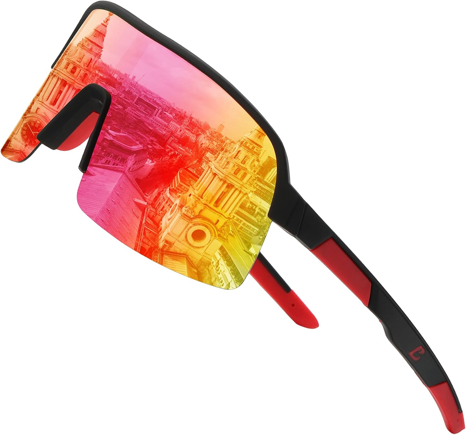 Bevi Sports Sunglasses Polarized Lens with TR90 Frame for Men Women Outdoor Driving Cycling