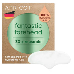APRICOT Forehead Wrinkle Patches Overnight "Fantastic Forehead" I 30x Reusable I Silicone Pads for Forehead & Frown Lines with Hyaluronic Acid I Silicone Forehead Wrinkle Patches I Made in Germany