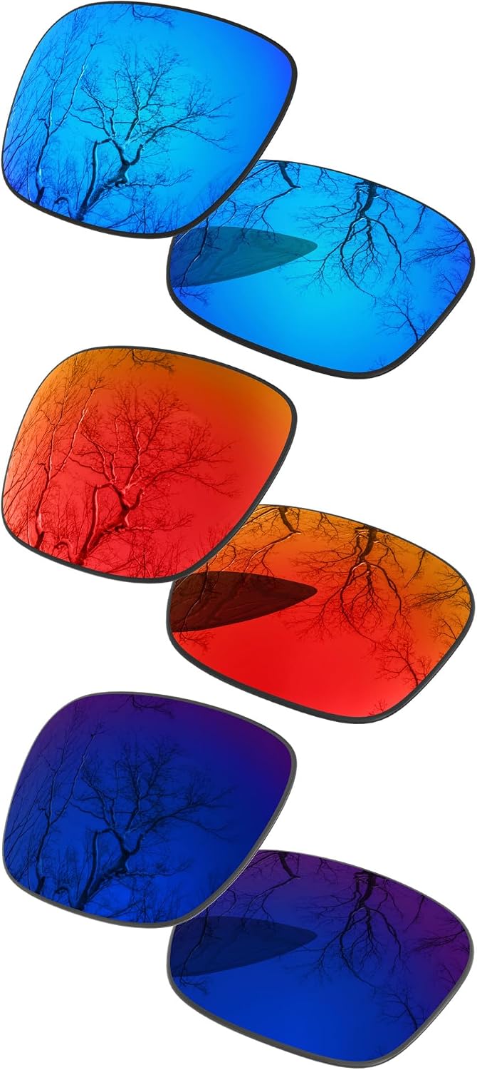 3 Pair Polarized Lens Replacement for Ray-Ban Meta Headliner RW4009 50mm Pack