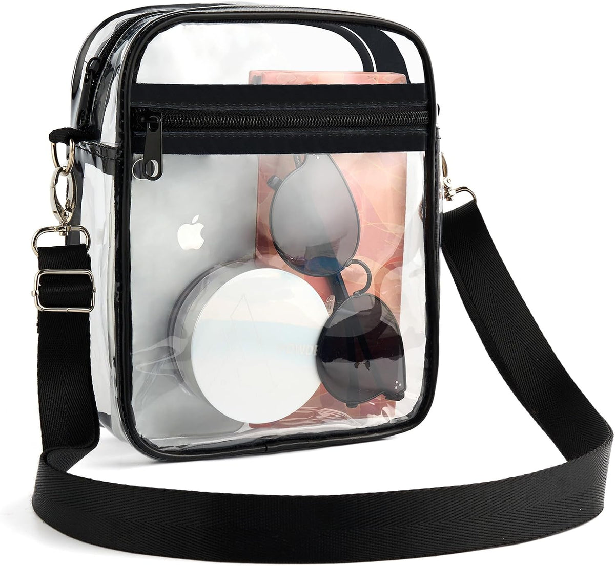 Clear Crossbody Bag for Women, Stadium Approved Concert Purse for Music Festivals & Sporting Events