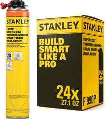 Stanley PRO-FG2 Foam Gun – High Precision Professional Grade 8" Applicator with Teflon Coated Basket, Metal Body & Extension Nozzles | for Expanding Insulation Foam | 1 Pack, 8 in