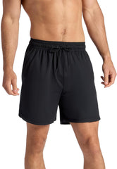 Gaiam Men's Everyday Basic 7” Short 2.0, Relaxed Fit, Stretch Midweight Material