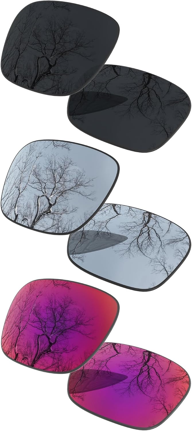 3 Pair Polarized Lens Replacement for Ray-Ban Meta Headliner RW4009 50mm Pack
