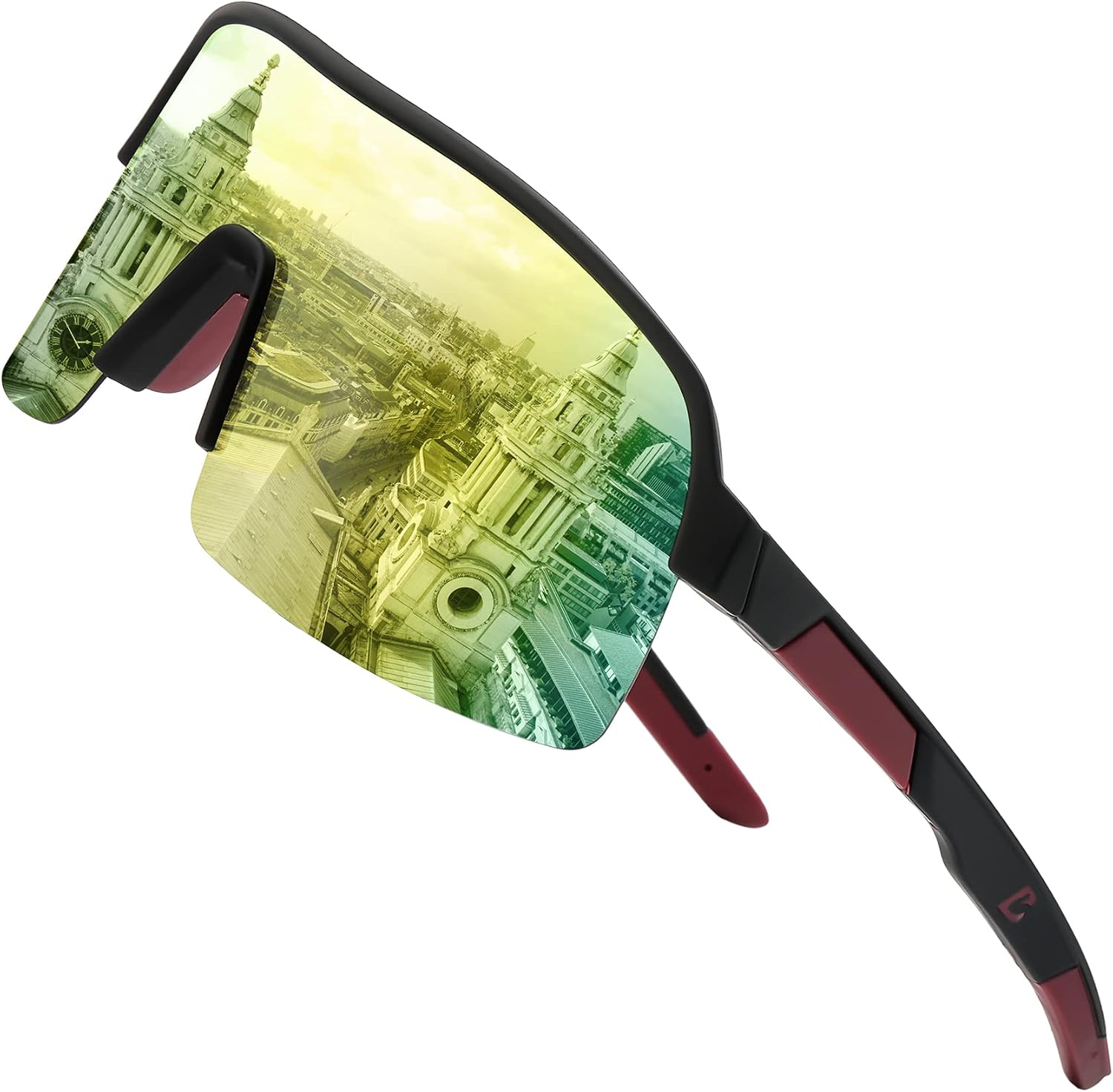 Bevi Sports Sunglasses Polarized Lens with TR90 Frame for Men Women Outdoor Driving Cycling