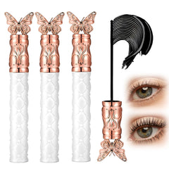 2025 Upgrade Waterproof Mascara Volume and Curl Mascara Fine Brush Black Mascaras, Long-lasting Iron Wand Mascaras Thick Curling, Enhances Natural Lashes with Dramatic Volume and Length (1PCS)