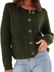Cardigan Sweaters for Women Trendy Knit Sweater Casual Open Front Button Down Sweaters Long Sleeve Cardigans Outerwear