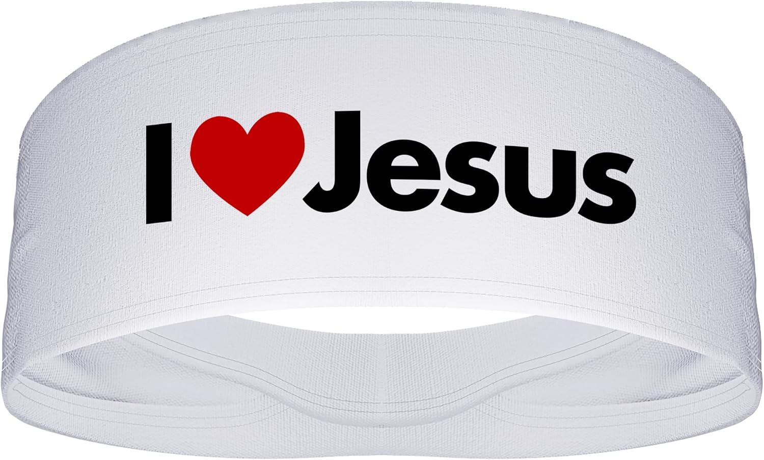 I Heart Jesus I Love Jesus 4" Wide Sports Tapered Stretch Headband Faith Christian Sweatband Head Sweat Band Running Football Soccer Accessories