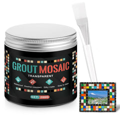 Grout for Mosaic Tiles Crafts, Mosaic Grout for Crafts Mosaics Glue Direct Caulking No Need to Add Water Strong Protection for DIY Projects Handmade Glass Decor Gifts