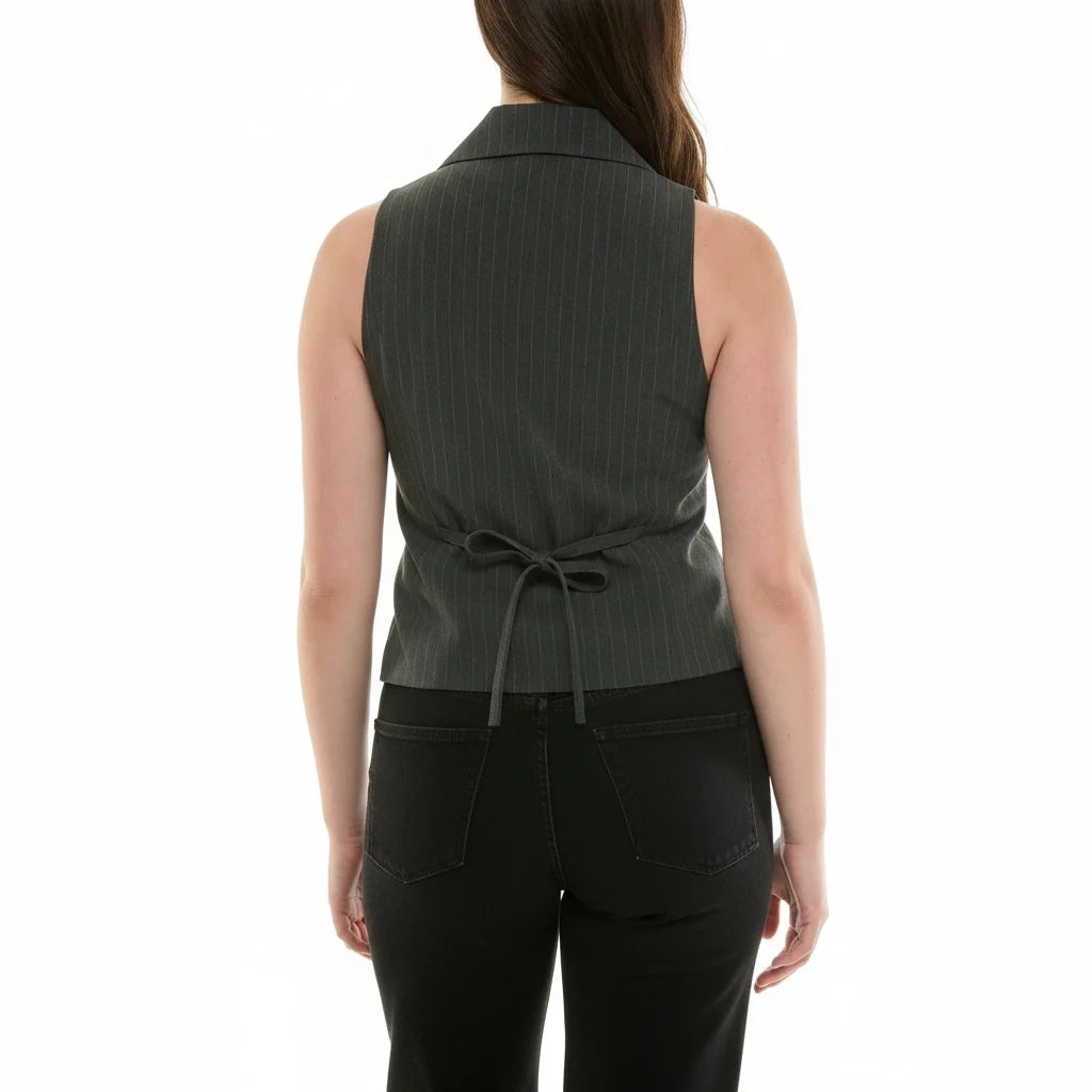 Nicole Miller Pinstripe Vest
