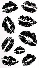 MapofBeauty 2 pcs Temporary Tattoo Sticker Pink Lip Red Lips Valentines Decorations Tattoos