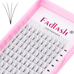 FADLASH Wispy Lash Clusters 280Pcs DIY Individual Eyeslash Clusters Natural Look 40D D Curl 12-18mm Lash Clusters Soft Fluffy Eyelash Extensions (Packaging Cards May Vary))
