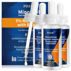 Minoxidil for Men and Women Hair Growth - 5% Minoxidil Hair Growth Serum for Men to Regrow Fuller, Thicker Hair & Beard - Minoxidil for Women Hair Growth- Improves Appearance of Thinning Hair 2 FL OZ