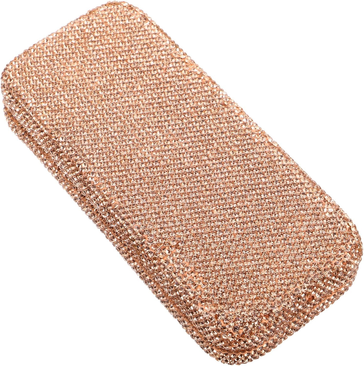 SAFIGLE Rhinestone Car Sunglasses Holder Case Portable Eyeglass Organizer with Scratch Resistant Lining for