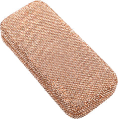SAFIGLE Rhinestone Car Sunglasses Holder Case Portable Eyeglass Organizer with Scratch Resistant Lining for