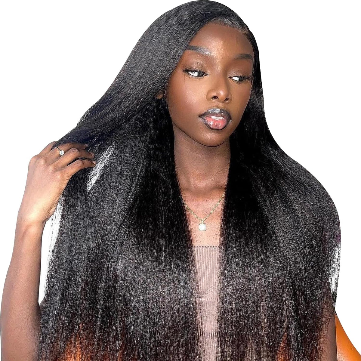 Body Wave Headband Wig Human Hair for Black Women Glueless No Lace Front Brazilian Virgin Human Hair Headband wigs 180% Density Wear and Go Machine-Made Natural Look（20in）