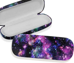 WIRESTER Hard Shell Eyeglasses Case, Clamshell Sunglasses Holder Protective Cover with Microfiber Cloth