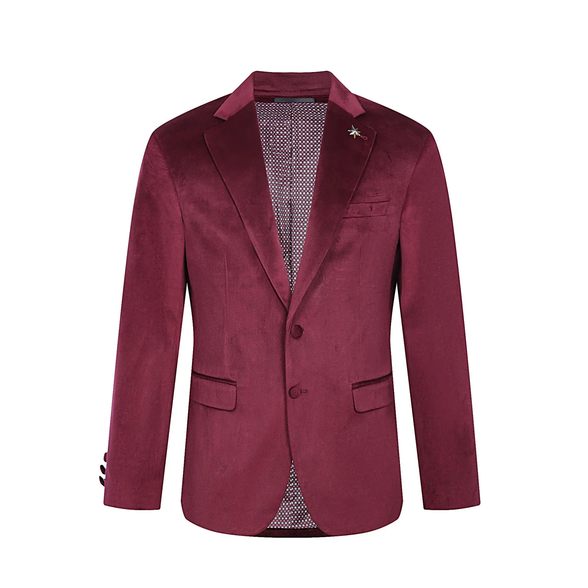 Tahari Slim Fit Velour Blazer