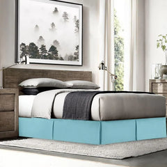 Nestl Luxury Pleated Full Size 14 inch Drop Bed Skirt